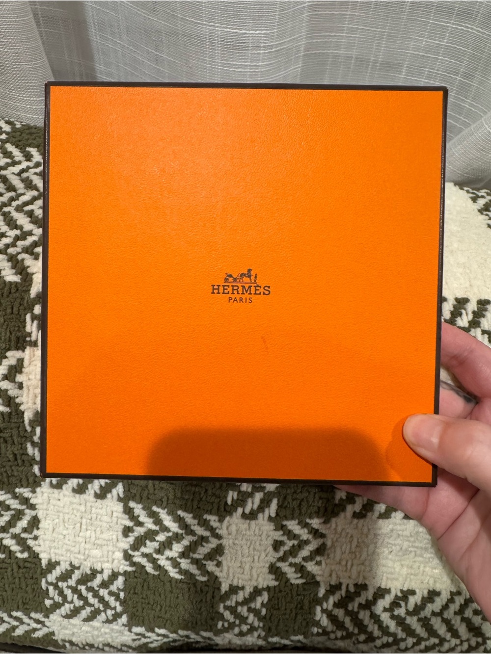 Orange Leather Accessories Box - Signature Orange